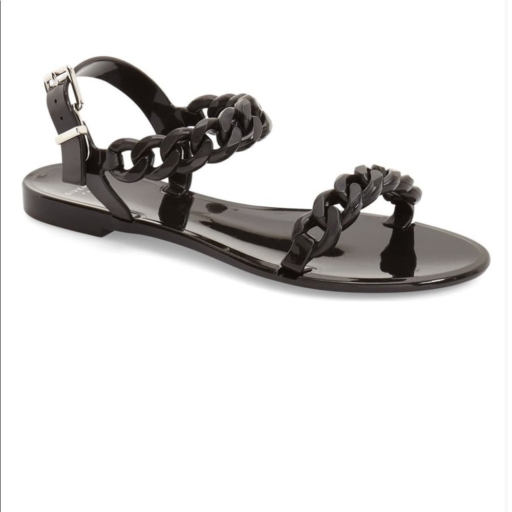 Givenchy Nea Chain Logo Jelly Sandal